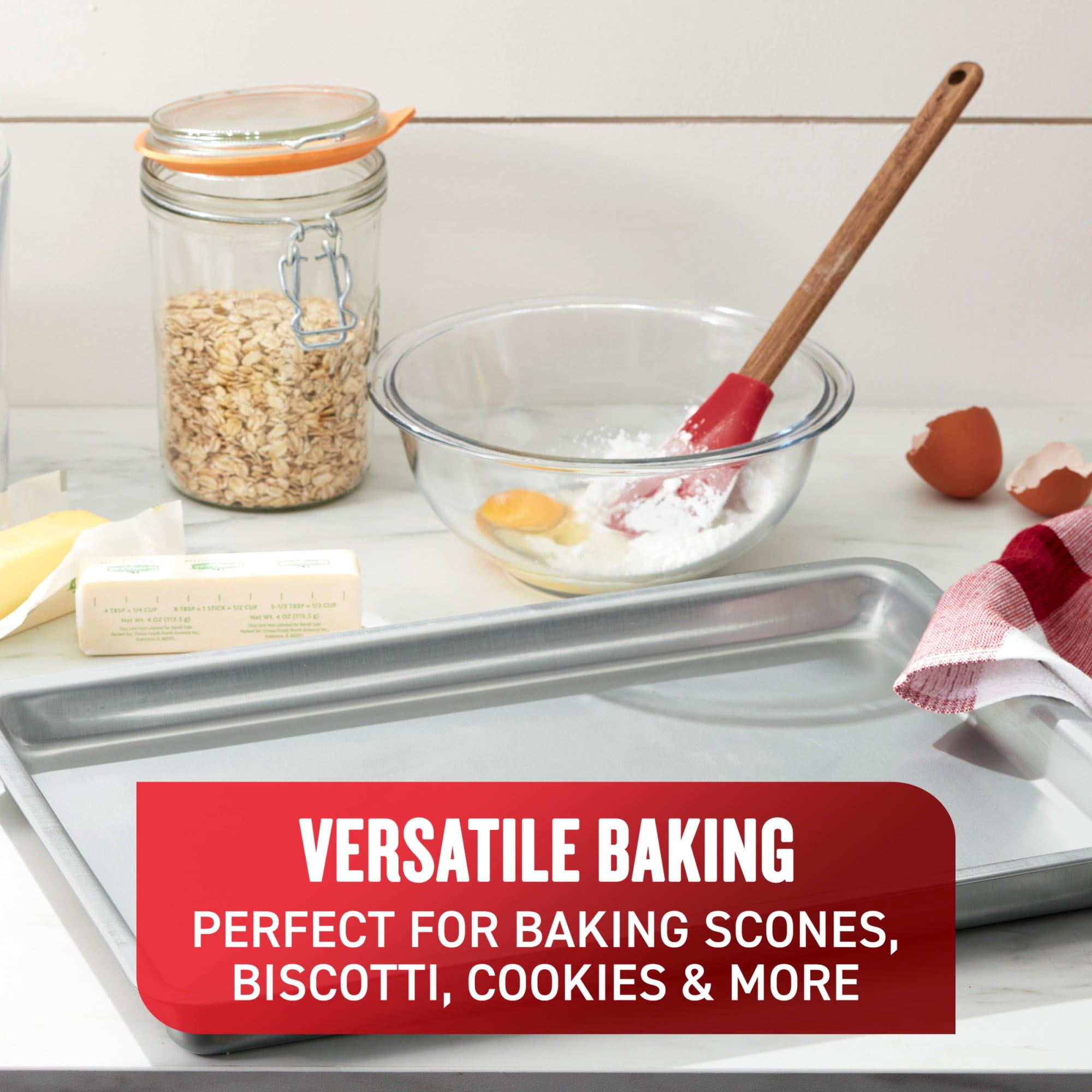 T-fal T482BGA2 15.5 x 10.5 in. Airbake Natural Jelly Roll Pan