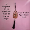 thumbnail image 2 of Colgante san judas tadeo, colgante para espejo, colgante para retrovisor, colgante para puerta, 2 of 6
