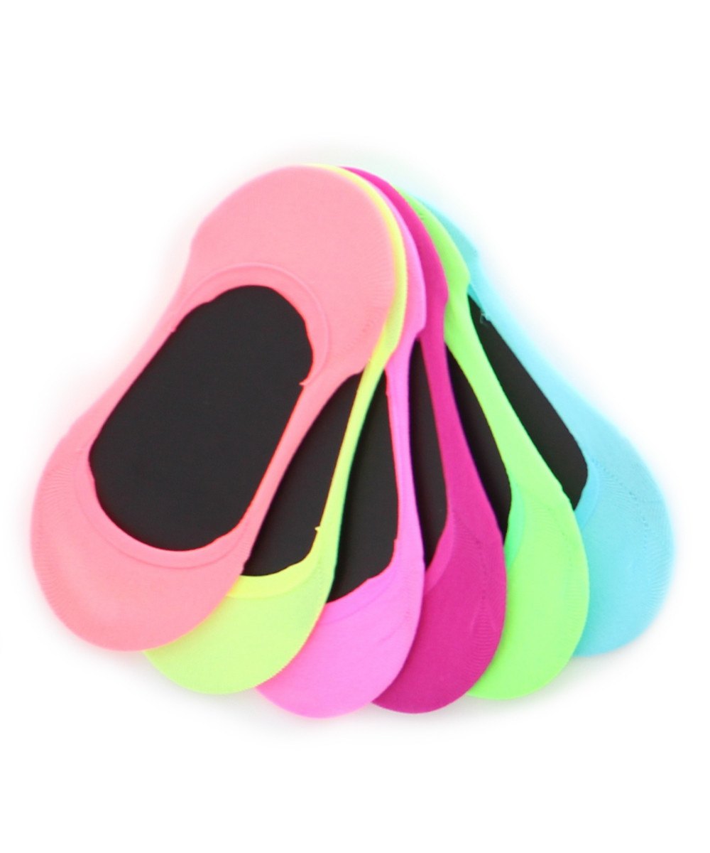 MeMoi Opaque Seamless Shoe Liners 6Pack Womens Female