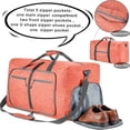 thumbnail image 5 of URSOFINE 115L/85L/65L Large Duffle Bag, Foldable Travel Gym Bag with Shoe Compartment, Lightweight Water Repellent Tear Resistant for Camping, Weekender, Overnight Travel, 5 of 7