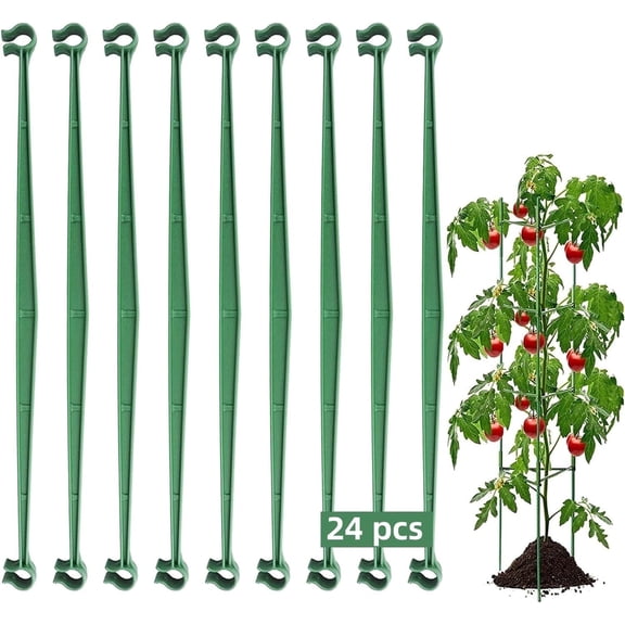 Stake Arms for Tomato Cage,24 Pack Plant Support Garden Stakes Vegetable Trellis Expandable Trellis Connectors for Vertical Climbing Plants Gardening Supplies(11.8") - Topboutique
