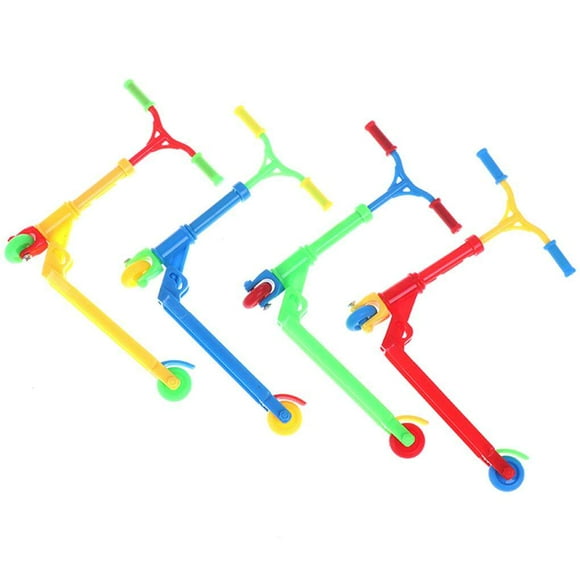 4Pcs Baby Two Wheel Scooter Plastic Skateboards Model Small Funny Two Educational Toys Colorful Folding Scooters Kindergarden Decorations Type2