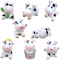 thumbnail image 4 of Figurines de Vache en Résine Multi-Couleurs Décorateurs d'Intérieur 8 Pcs 1.4X0.9X0.8In, 4 of 8