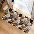 thumbnail image 4 of ERK Corridor Stone Patterned Carpet 3D Pebble Pattern Entrance Mat Slip Washable,50x120cm, 4 of 5