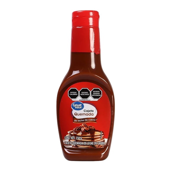 Cajeta Great Value quemada de leche de cabra 350 g