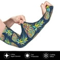 thumbnail image 3 of Picia Colorful Pineapples Arm Sleeves for Men and Women - Tattoo Cover Up UPF 50+ Cooling Sports Sleeve for Basketball Golf Football-One Size, 3 of 8