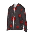 thumbnail image 2 of Haiem Red Ladybugs UPF 50+ Fishing Shirts for Men Long Sleeve UV Sun Protection Hoodie Non-Mask Outdoor Hiking Shirts, 2 of 9
