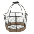 thumbnail image 6 of KALLORY 1Set Countertop Basket Round Iron Jute Rope for Fruit and Vegetable Storage Home Decor Rustic, 6 of 7