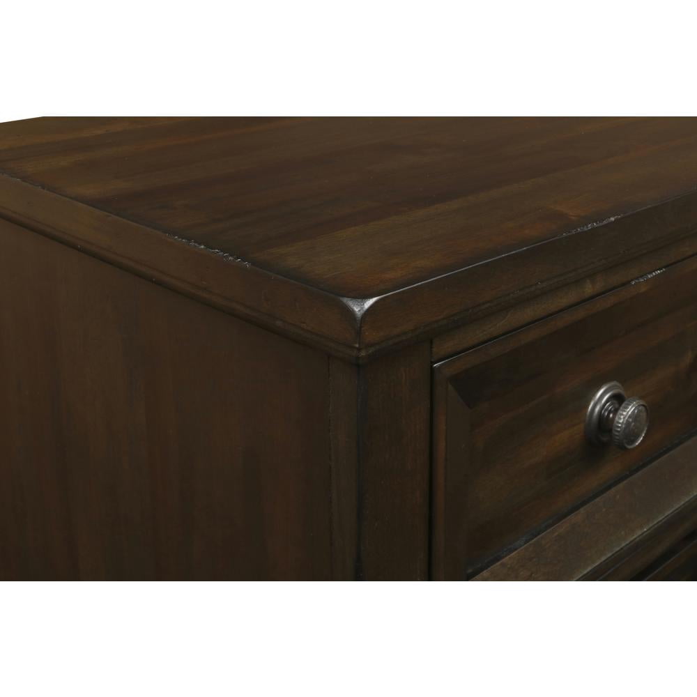 New Classic Furniture Sevilla 5-Drawer Solid Wood Chest in Walnut