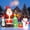 Santa & 3 Reindeer A, variant on Yexmas 9FT Christmas Inflatables with Blow Up LED Lights, Santa Claus Snowman Train Gift Boxes & Christmas Tree for Indoor Outdoor Xmas Decoration