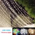 thumbnail image 2 of Guirnalda de luces LED de 10 m y 100 m para árbol de Navidad, cadena de luces de hadas, resistente al agua, para el hogar, el jardín, la boda, la fiesta, la decoración al aire libre y las vacaciones, 2 of 5