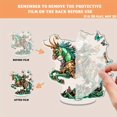 thumbnail image 3 of Rotatable acrylic ornament featuring a whimsical dwarf celebrating St. Patrick's Day with a stunning beauty in a festive design, 3 of 7