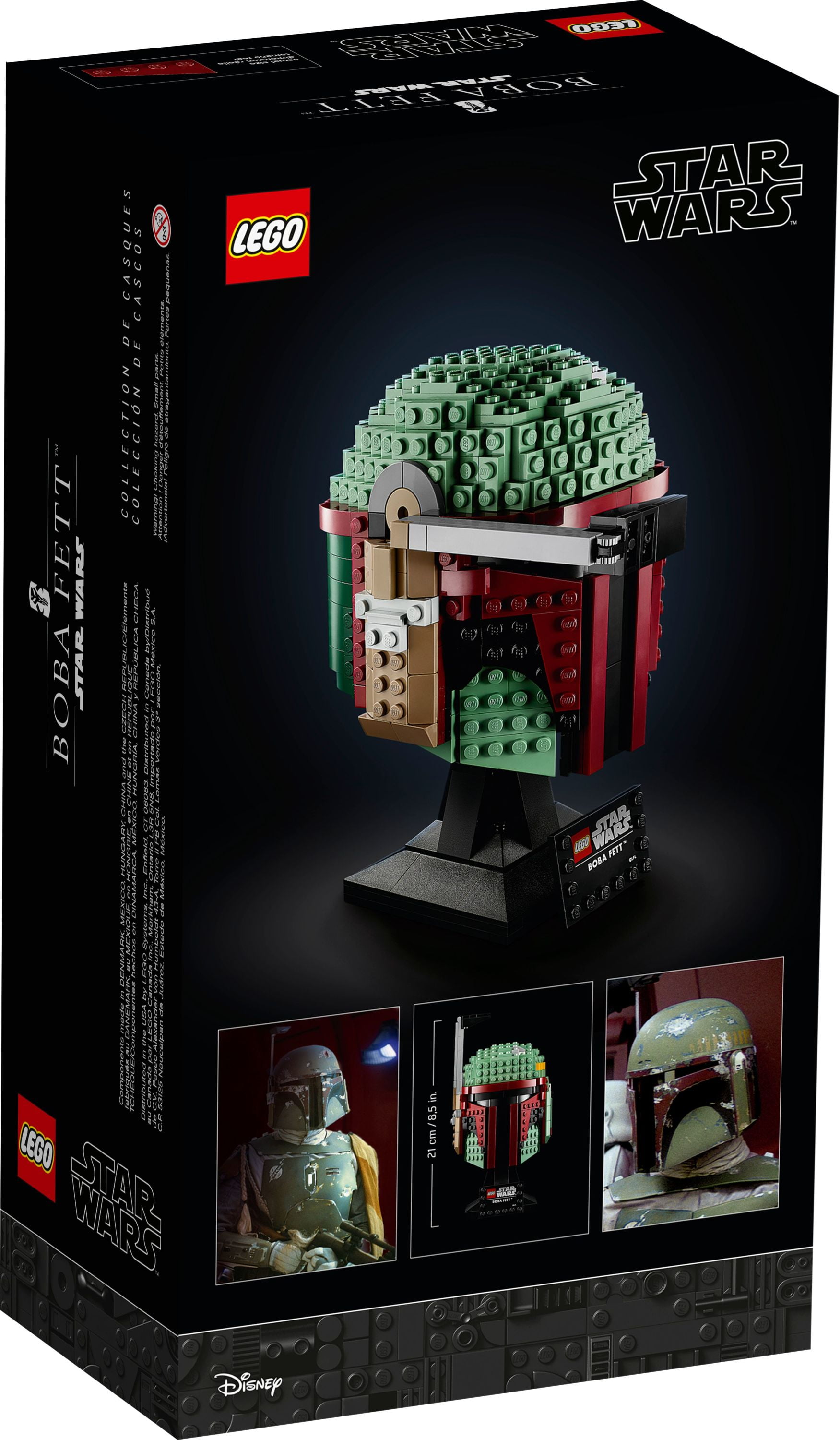 BRIXBOX Display case for LEGO® Star Wars™ Boba Fett Helmet 75277