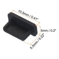 thumbnail image 2 of 25pcs USB Type C Port Plugs Covers Caps Silicone Anti Dust Protectors for USB Female End, Black, 2 of 6