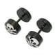 thumbnail image 4 of uds pendientes de calavera Material de aleación Retro DIY pequeño ligero 14mm/0,6 pulgadas de largo perno negro para uso diario de hombres, 4 of 5