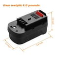 Porter-Cable A1718 18V 2000mAh Power Tool Battery for Black & Decker ...