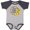 Baseball Heather and Navy, variant on Inktastic My Pops Loves Me with Sunflower Wreath Boys or Girls Baby Bodysuit