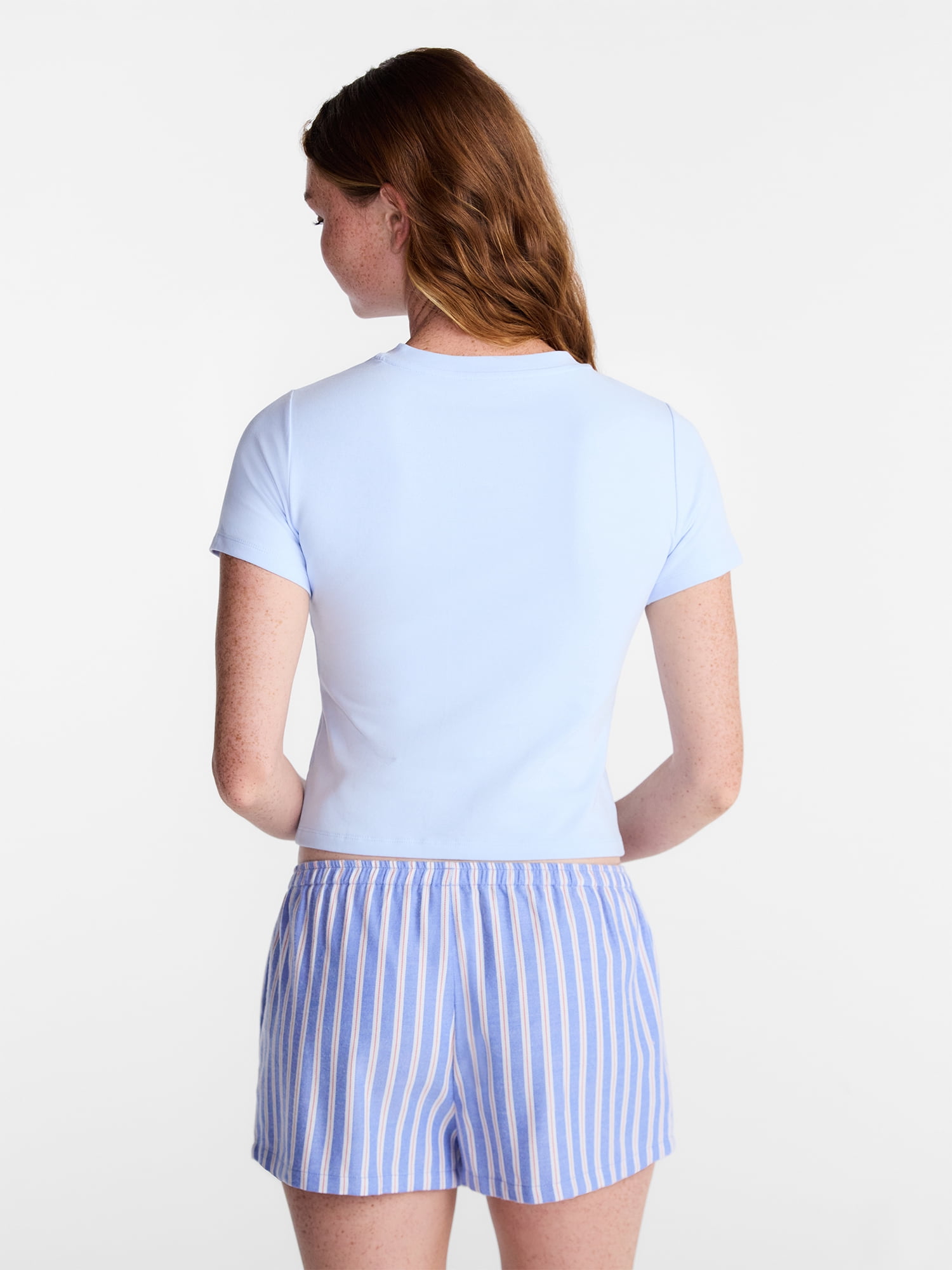 No Boundaries Sleep Tee with Short Sleeves, Women's XS-XXL