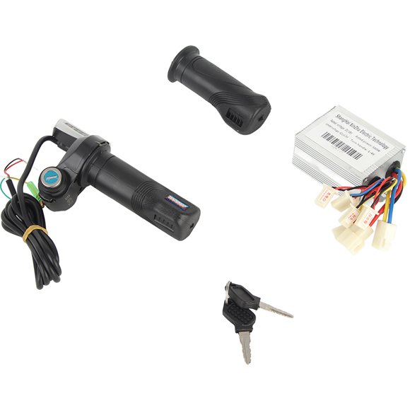 Kit de controlador de velocidad cepillado para bicicleta eléctrica, scooter, motor LED de 48 V y 500 W con puño de acelerador con bloqueo