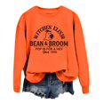 thumbnail image 4 of Venzia Women Halloween Crewneck Sweatshirt, Black Long Sleeve Pullover Top, Casual Fall Graphic Sweatshirt, 4 of 4