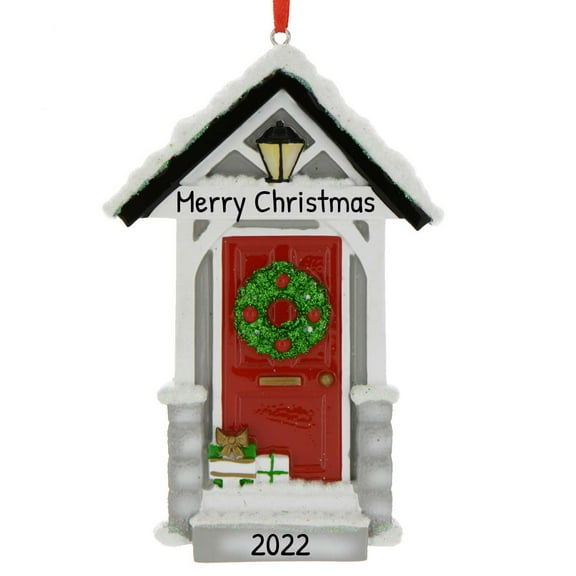 Personalized 1st Apartment Christmas Ornament 2024 - Housewarming Gifts for New House - Wreath Door