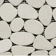 thumbnail image 2 of 12 in. x 12 in. White Honed Sliced Pebble Floor and Wall Tile 12" x12" (5.0 Sq. ft. / Case), 2 of 5