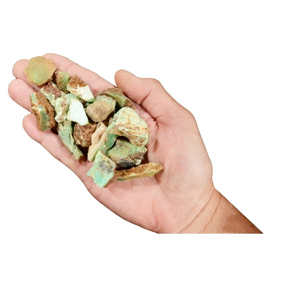 Kidz Rocks Chrysoprase 1" 6 oz Raw Chakra Healing Crystal Green Rock Mineral Specimen