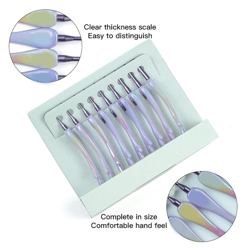 Giaone Sturdy Acrylic Crochet Hook Set Elegant Color Large Handle For Knitting And Crafting
