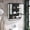 Black Glass Metal Cabinet, variant on Hakunofo Black Bathroom Wall Cabinet with Glass Doors, Towel Bar and Adjustable Shelves, Wall Mounted Storage Cabinet