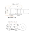 thumbnail image 2 of Uxcell 12Pack #25 Conector de Cadena Enlace Rodillo, Enlaces Divididos de Acero al Carbono de 1/4" Pitch para Cadena 04C, 2 of 6