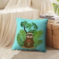 thumbnail image 4 of LALILO Throw Pillow Covers Cute Baby Eating Watermelon Ice Cream Cushion Cover 18" x 18", 2 Pack, 4 of 6