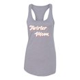 thumbnail image 2 of Wild Bobby Twirler Mom Girl Sports Women Racerback Tank Top, Heather Grey, Small, 2 of 5