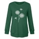 thumbnail image 4 of Camiseta de manga larga con cuello redondo para mujer a la moda, blusa con estampado de otoño, sudadera Fridja czfsfas2196, 4 of 4