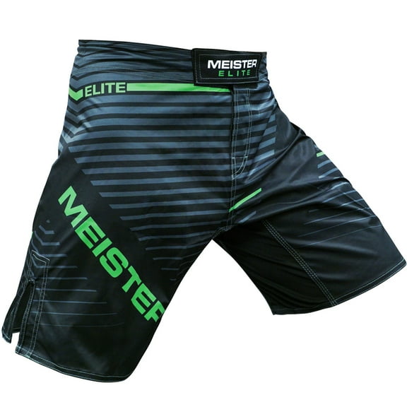 Meister ELITE FLEX Fighter Board Shorts for MMA Training and Gym Workouts - Livewire Green - XXX-Large (40-41)