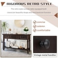 thumbnail image 3 of Narrow Console Table Sofa Table with 3 Drawers and Long Shelf for Living Room, Entryway, Hallway, Espresso 50''L x 15''W x 30''H, 3 of 7
