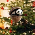 thumbnail image 3 of romoty 3D Resin Sleeping Panda Christmas Tree Ornament, Cute Panda Bear in Acorn Nut Shell Hanging Figurine for Holiday Home Decor, 3 of 6