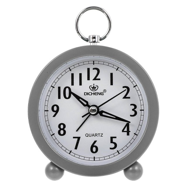 1Pc Round Macaron Color Office Clock Alarm Clock for Home Desktop Decor
