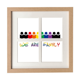thumbnail image 1 of LGBT bandera del Arco Iris somos familia Pantalla de escritorio de pared de marco 4 aperturas, 1 of 4