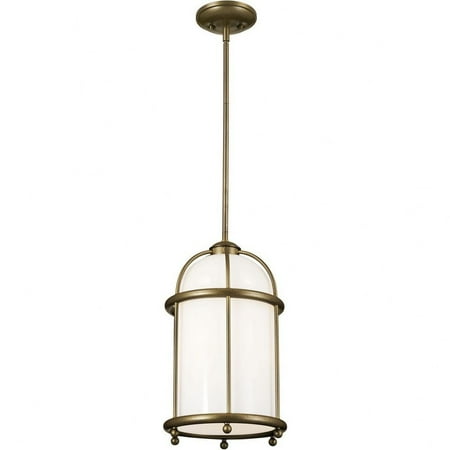 

1 Light Pendant in Homestead Style-18 inches Tall and 10.25 inches Wide-Character Bronze Finish Bailey Street Home 147-Bel-4652820