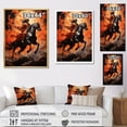 thumbnail image 4 of Designart "Dawn Orange In Hinduism: Surya'S Radiance II" Hinduism Floater Framed Wall Art Prints, 4 of 5