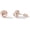 Rose Gold Plain, variant on Leander Love Knot Stud Earrings for Women, 14K Gold Plated 925 Sterling Silver Post Hypoallergenic Cubic Zirconia Earrings, Elegant Dainty Gold Earrings for Sensitive Ears, Gift for Women