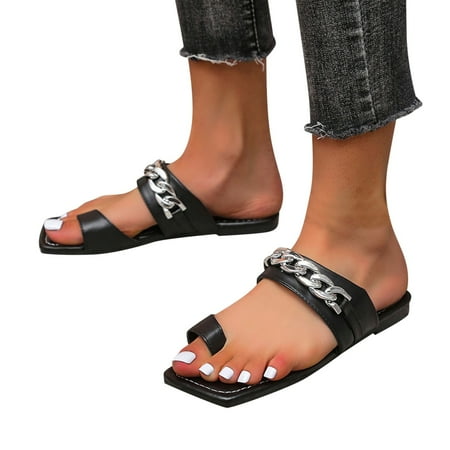

〖Yilirongyumm〗 Black 37 Slippers For Women Fashion Womens Breathable Lace Up Shoes Flats Casual Sandals