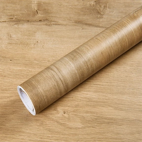 RLESO Wood Grain Peel and Stick Wallpaper Self Adhesive Rustic Removable Contact Paper Plank for Countertop Cabinets Vinyl Film Roll