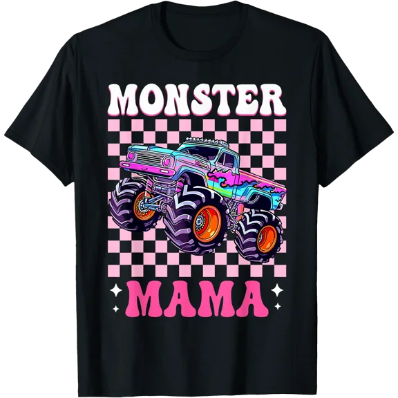 Monster Truck Mama Shirt Monster Truck Mom Family Matching T-Shirt