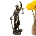 thumbnail image 4 of Lady Justice Statue, Lawyer Lady Justice Resin Decor, Justice Fairness Goddess Statue Greek Mythology Ornaments for Lawyer Studio Desk, 4 of 9