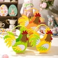thumbnail image 2 of 2026 Easter Candy Bag Felt Rooster Tote Bags Funny Colorful Chicken Basket Cock Kids Gifts Packaging Bags Spring Easter Party Decor, 2 of 9