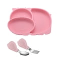 thumbnail image 1 of MasteelfCA 1 Set Baby Divided Plate Dish Baby Silicone Meal Plate Training Tableware, 1 of 7