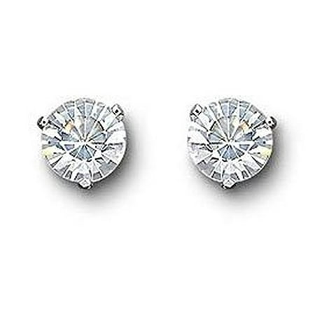 Carat Pierced Earrings, One Crystal 6mm