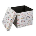 thumbnail image 4 of Kvell Kids Collapsible Toy Storage Bin with Rainbow and Heart Design, 15-inch, 4 of 8