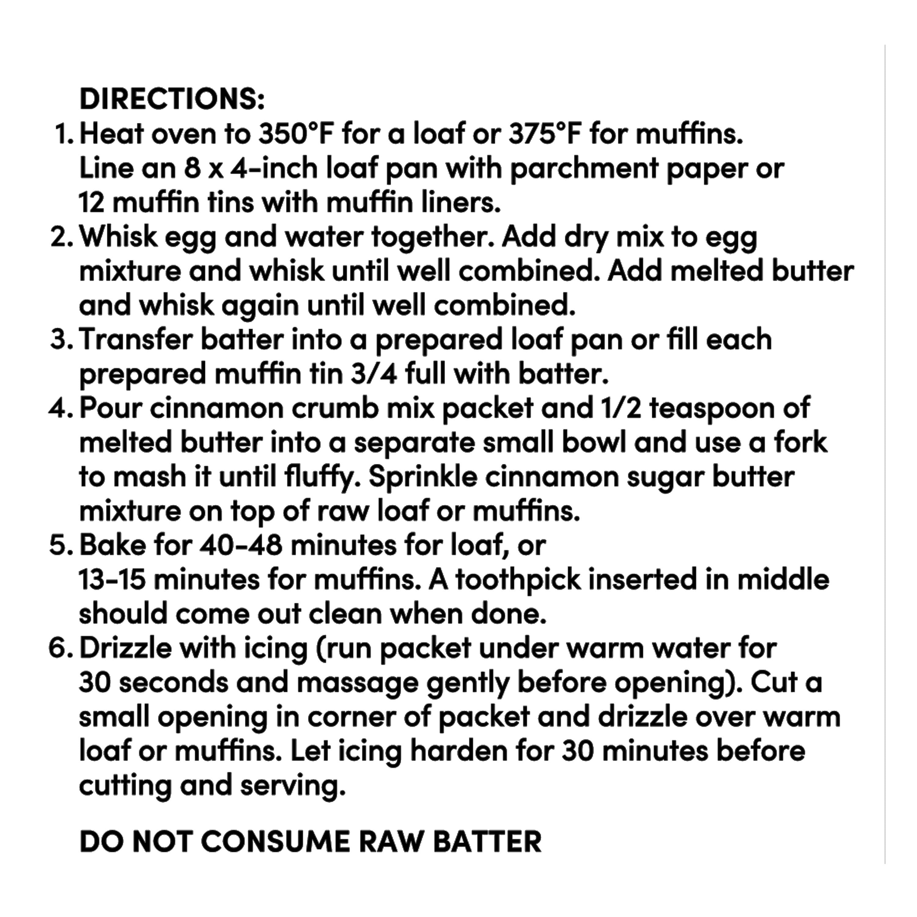 bettergoods Apple Cinnamon Quick Bread Mix with Crumble & Icing, 15.1 oz